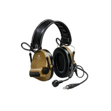 Тактические активные наушники военные 3M PELTOR ComTac VI, NIB Headset, NATO wired, Green (MT20H682FB-86N), вертикальные с 1 аудиовыходом J11 (NATO)