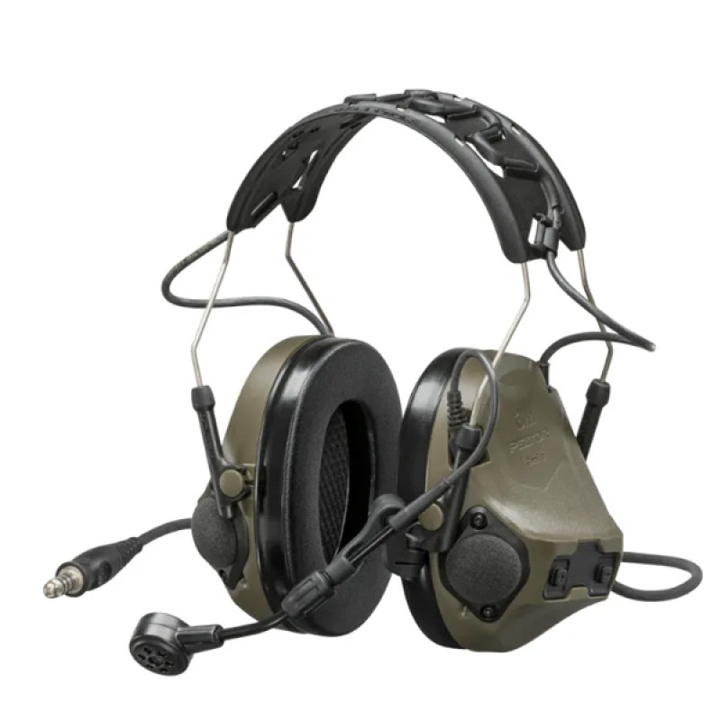 Наушники активные 3M MT14H418A-86 GN PELTOR ComTac VIII, зеленые, 4-контакт (NATO)