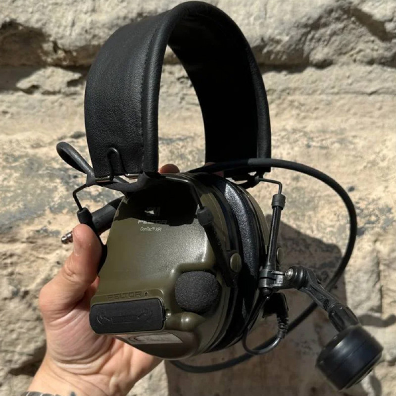 Тактические наушники военные активные вертикальные 3M MT20H682FB-38 ComTac XPI PELTOR складные