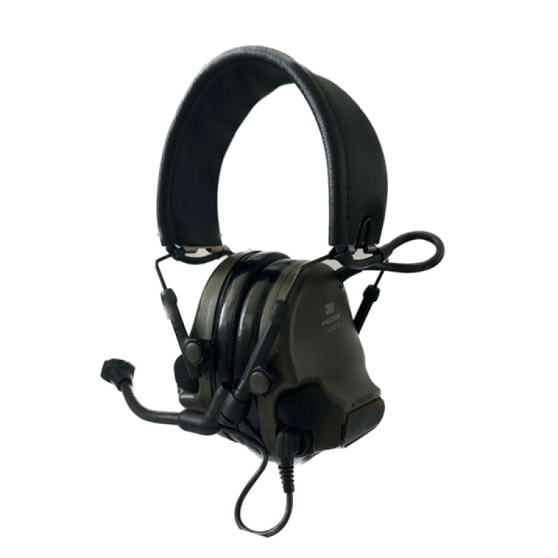 Тактические наушники активныe 3M PELTOR ComTac XPI Headset, (MT20H682FB-68), вертикальные с 1 аудиовыходом J11 (PELTOR), гибкий микрофон, зеленые