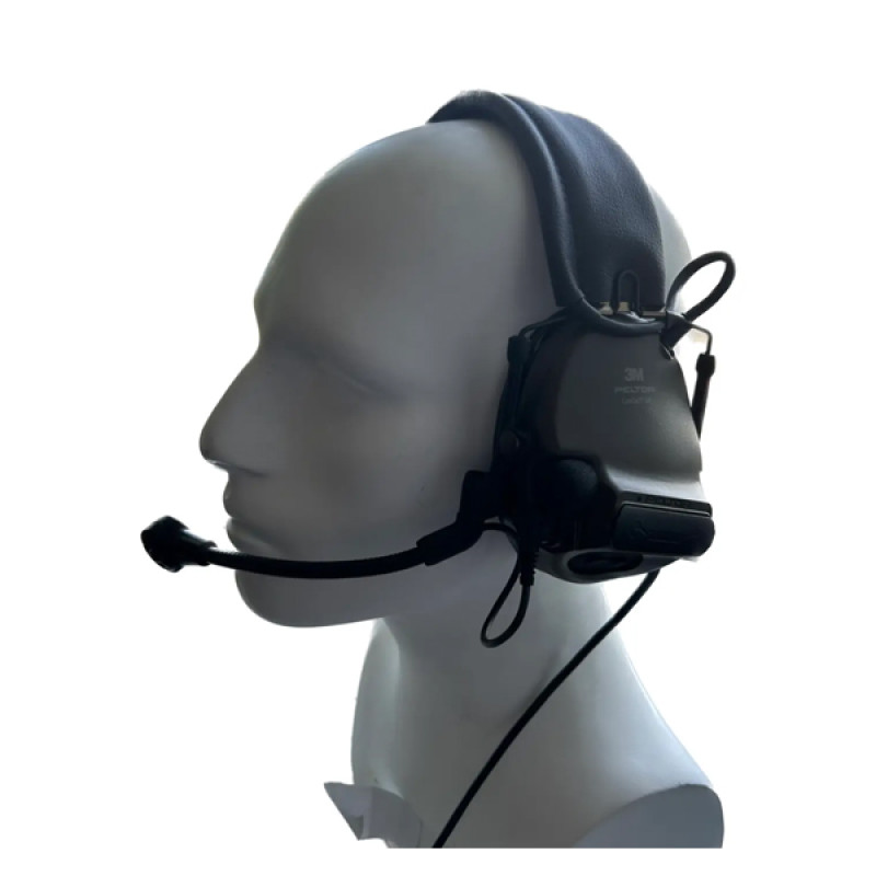 Тактические наушники активныe 3M PELTOR ComTac XPI Headset, (MT20H682FB-68), вертикальные с 1 аудиовыходом J11 (PELTOR), гибкий микрофон, зеленые
