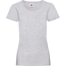 Футболка Fruit of the Loom Sofspun Ladies Серый Меланж XS