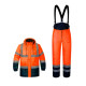 Костюм рабочий сигнальный утепленный WINTER FLASH оранжевый hi-viz/темно-синий