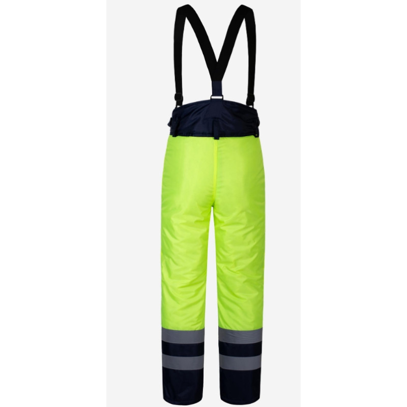 Брюки утепленные сигнальные  WINTER FLASH желтые hi-viz/темно-синие