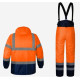Костюм рабочий сигнальный утепленный WINTER FLASH оранжевый hi-viz/темно-синий