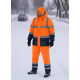 Костюм рабочий сигнальный утепленный WINTER FLASH оранжевый hi-viz/темно-синий