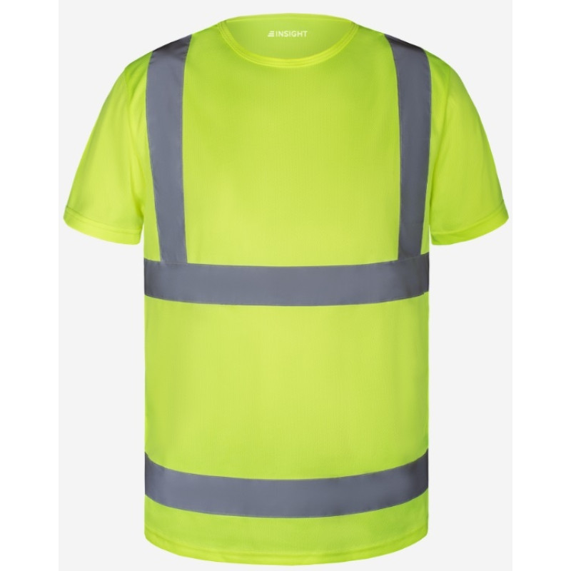 Футболка сигнальная, рабочая FLASH PLUS  желтая hi-viz