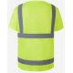 Футболка сигнальная, рабочая FLASH PLUS  желтая hi-viz