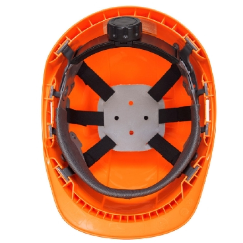 Каска PORTWEST PS54 АБС-пластик, без вентиляции, храповик, оранжевая