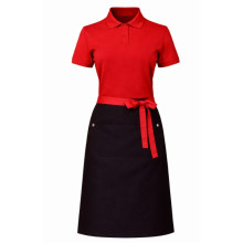 Форма официанта Sunny Black Pro Red  (поло + фартук)