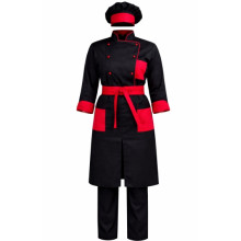 Костюм повара Chef Black Red Pro (пошив на заказ)