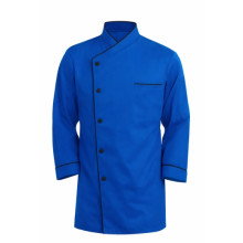 Китель поварской Blue Classic Black Trim  (пошив на заказ)