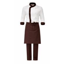 Костюм повара с фартуком Chef Brown Line Pro  (пошив на заказ)