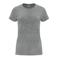 Футболка женская Capri 170 Roly серая (heather grey) 