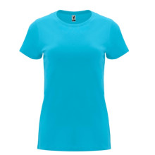 Футболка женская Capri 170 Roly бирюзовая (sturquoise) 