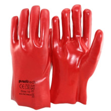 Перчатки из ПВХ Profitech PVC 7560-R, красные, 35 см