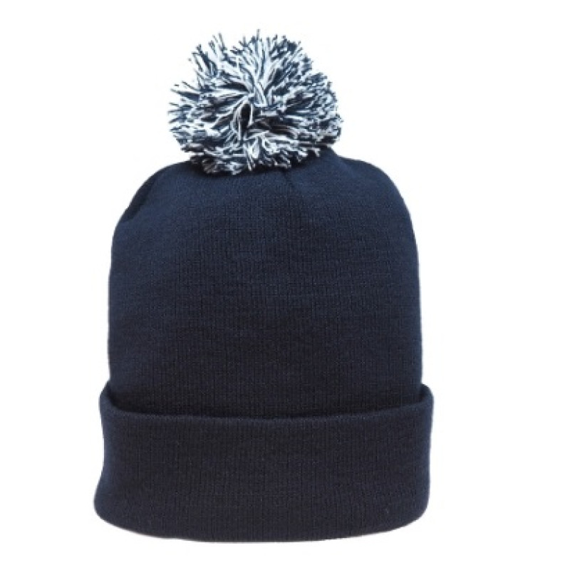Шапка 4256 ACRYLIC BEANIE  темно-синяя